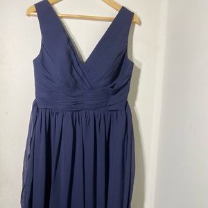 Vnaix Wedding Bridesmaid Dress Navy Blue Maxi Size 10